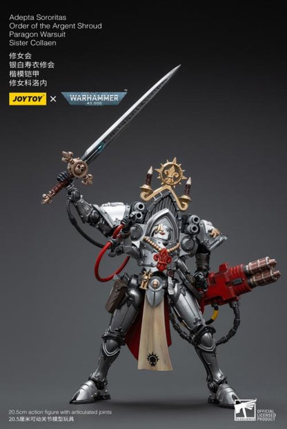 JoyToy Space Marines - Adepta Sororitas Order Of The Argent Shroud Paragon Warsuit Sister Collaen 118 Warhammer 40k 21cm 6973130374669 JoyToy Space Marines - Adepta Sororitas Order Of The Argent Shroud Paragon Warsuit Sister Collaen 118 Warhammer 40k 21cm 6973130374669