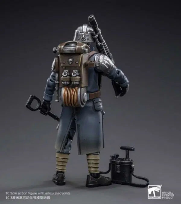 Joy Toy brings the Death Korps of Krieg Veteran Squad from Warhammer 40k to life with this new series of 1/18 scale figures. JoyToy, each figure includes interchangeable hands and weapon accessories and stands between 4″ and 6″ tall.
