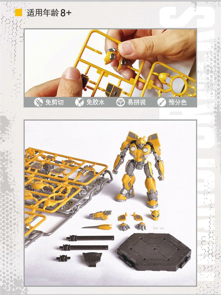 From Trumpeter comes the Transformers Bumblebee Smart model kit! When complete, Bumblebee will stand over 4 inches tall and features over 20 points of articulation.